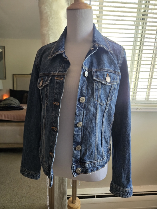 Zara Jackets & Blazers - Zara Blue Denim Jacket with Button-Front